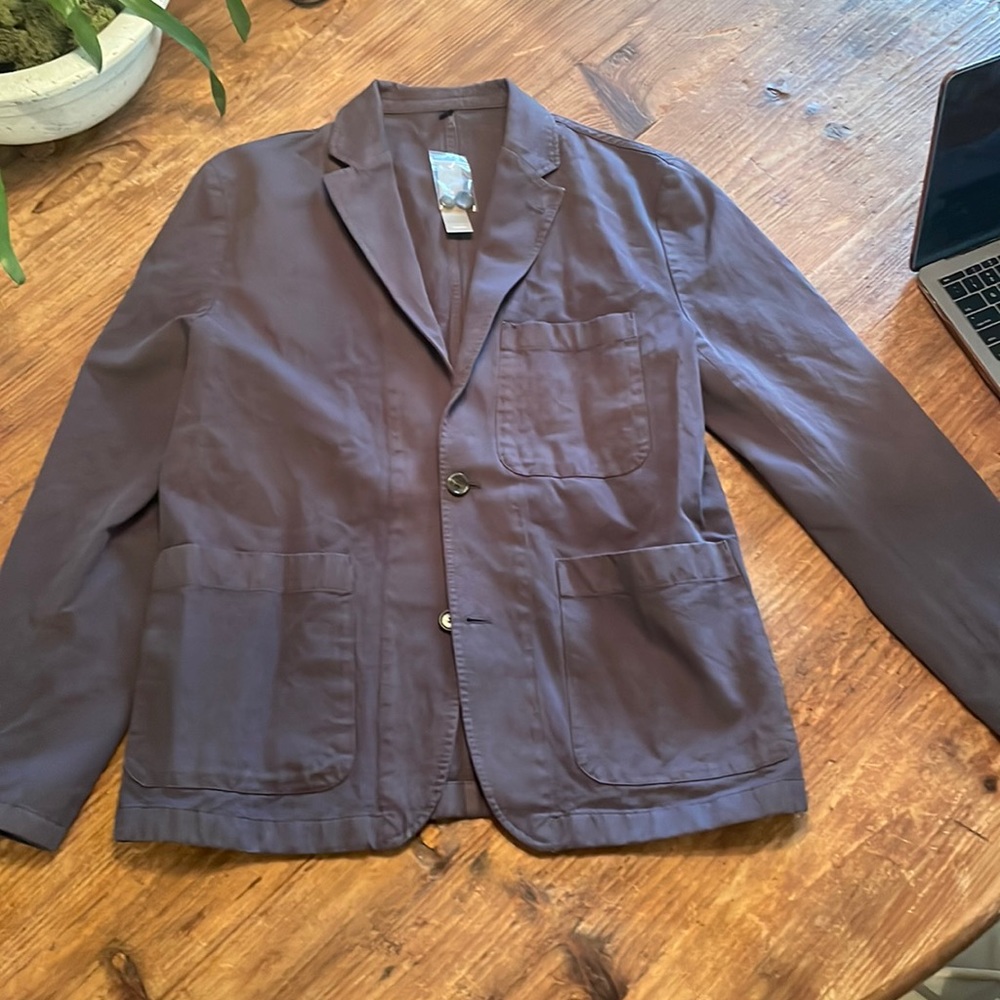 J. Crew Men's Lightweight Shirt Jacket in Grey